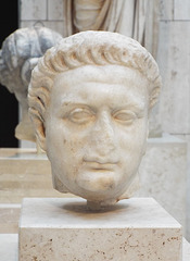 Portrait of Domitian in the Archaeological Museum of Madrid, October 2022