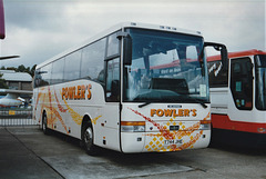 Fowlers Travel T744 JHE on display at Showbus, Duxford – 26 Sep 1999 (423-21)