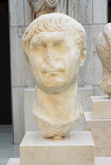 Portrait of Trajan in the Archaeological Museum of Madrid, October 2022