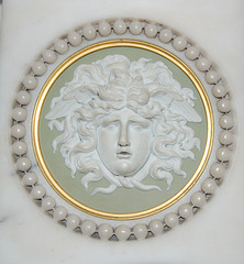 Detail of Wedgewood Chimneypiece from Buckminster Hall, Leicestershire now at The Lady Lever Gallery Port Sunlight