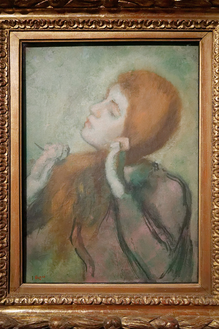 "Femme se coiffant" (Edgar Degas - 1894)