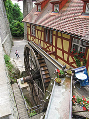Mühlrad an der Meersburger Schloßmühle