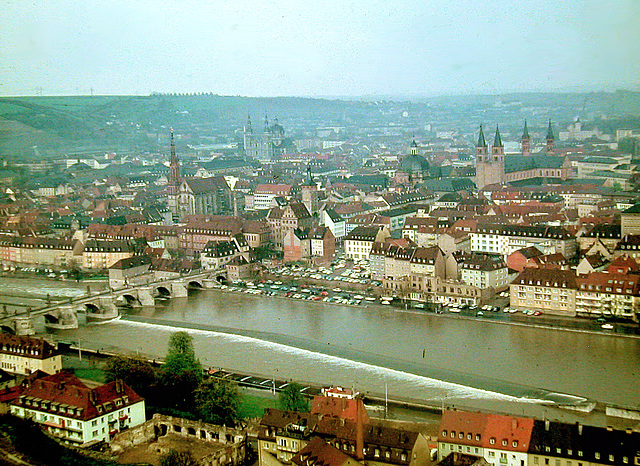 Würzburg, von der Feste gesehen