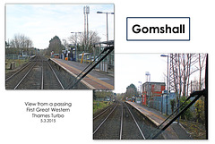 Gomshall Station - Surrey - 5.3.2015