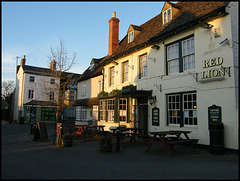 sunlight on the Red Lion