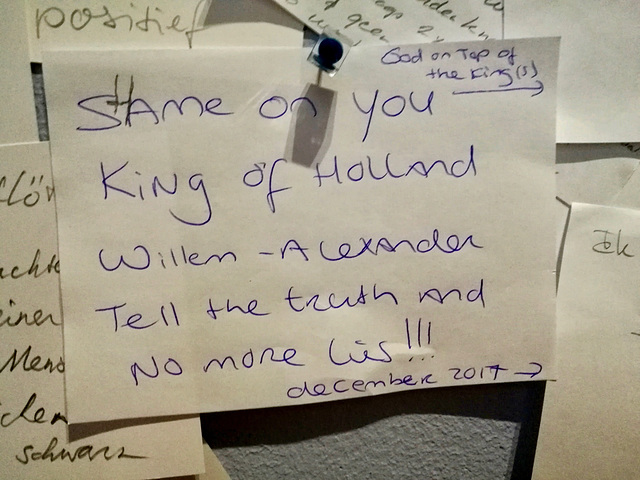 Haags Historisch Museum 2017 – Shame on you King of Holland