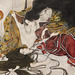 Detail of The Wandering Spirit of Lady Rokujo Attacking Genji s First Wife in the Metropolitan Museum of Art, March 2019