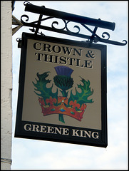 Crown & Thistle sign