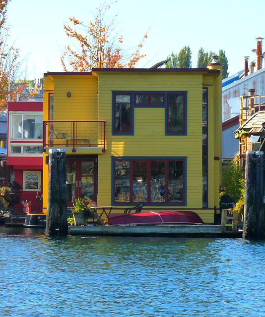 Yellow Floating House