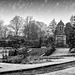 War Memorial, Hermitage Park, Helensburgh in the Snow