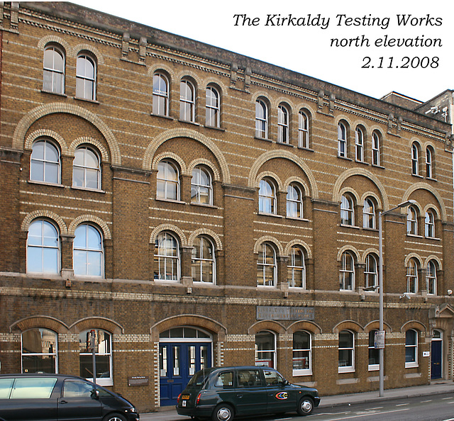 Southwark - Kirkaldy's Testing & Experimenting Works, 99 Southwark Street, 2.11.2008 north elevation