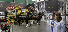 London Bus Museum entrance display at Brooklands