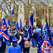 London 2018 – Pro and anti Brexit crowd outside Parliament
