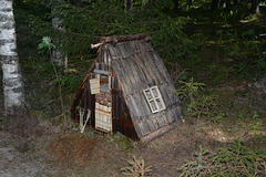 Finland, Incomprehensible Exhibit of the Open Air Museum Turkansaari - possibly a hive