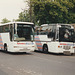 441/01 Premier Travel Services (Cambus Holdings) J741 CWT and G643 UWR at Cambridge - 10 July 1995