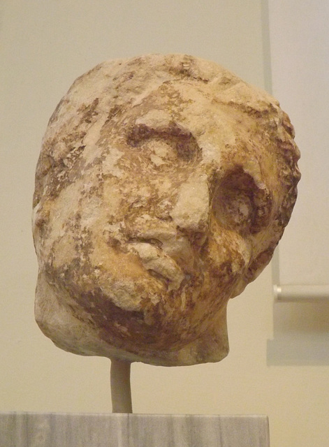Head of a Youth from the Temple of Athena Alea at Tegea in the National Archaeological Museum of Athens, May 2014