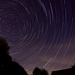 A sky of star trails