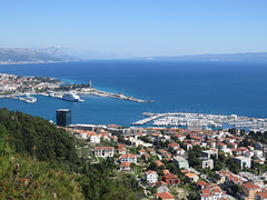 Entrée du port de Split.