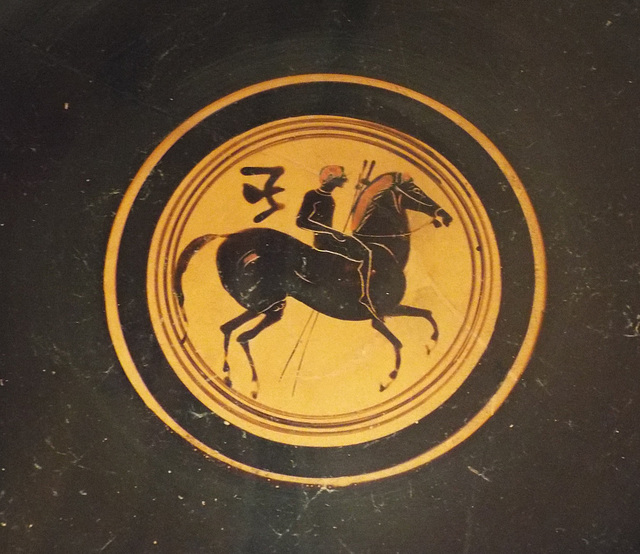 Detail of a Black-Figure Eye Cup Attributed to the Painter of Vatican 69 in the Virginia Museum of Fine Arts, June 2018
