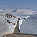 The road across Sognefjellet mountains, spring edition