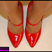 Teresa dans ses belles chaussures rouges !