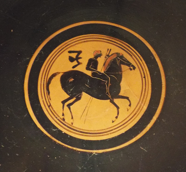 Detail of a Black-Figure Eye Cup Attributed to the Painter of Vatican 69 in the Virginia Museum of Fine Arts, June 2018