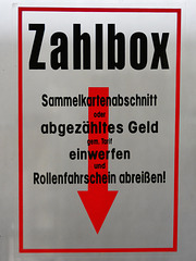 Leipzig 2015 – Straßenbahnmuseum – Zahlbox