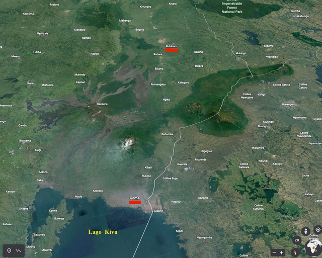 Mapo Rutshuru Goma Lago Kivu