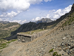 Military fort just below the Saboulè Pass