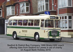 Seaford & District Bus Co Bristol MW coach Seaford 27 8 2018