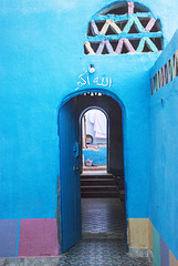 Rhapsody in blue. Casa nubia. Sur de Egipto.