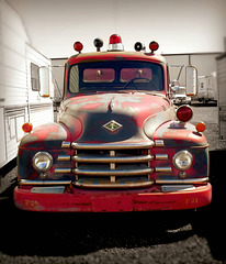Diamond-T Model 520 fire truck