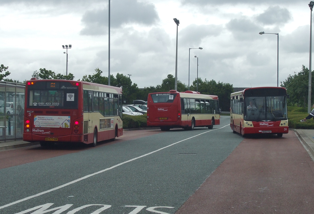 DSCF7804 Halton Borough Transport buses in Widnes - 16 Jun 2017