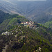 From Riabella, view overlooking the village of Oriomosso, perched on a ridge on the other side of Cervo Valley