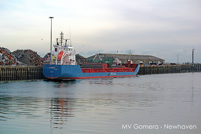 MV Gomera at South Quay Newhaven - 2 2 2015