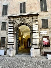 Pesaro 2024 – Entrance to the Palazzo Mostra