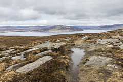 View west to Skye from the nameless lochan