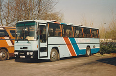 Adams Bros (Victory Tours) 8019 LJ (WRK 23X) in Bury St. Edmunds – 17 Mar 1990 (112-18)