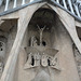 Barcelona, La Sagrada Família, Sculptural Group above Entrance