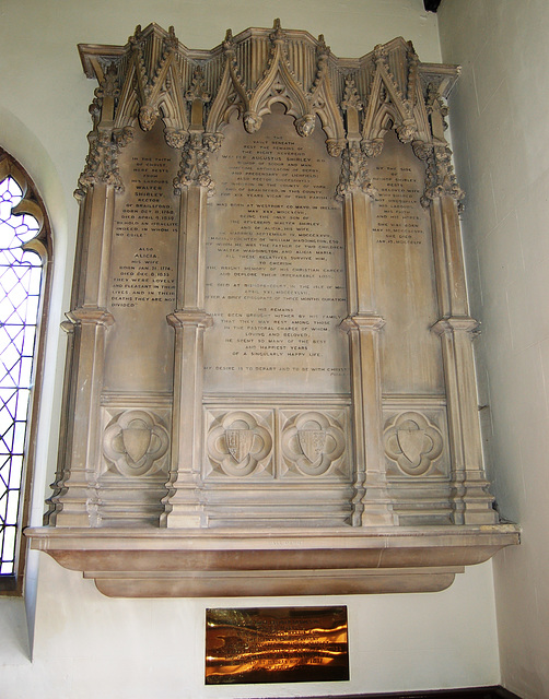 Memorial to Bishop Walter Shirley, St Michael's Church, Shirley, Derbyshire