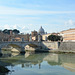 Roma, Ponte Vittorio Emanuele II sul Tevere e la Cupola della Cattedrale di Saint-Pietre