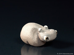 Hippo-Ball, Keramik, massiv, glasiert