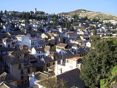 Albaicin de Granada desde el barrio de la  Churra (Granada)