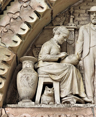 doulton factory lambeth london c19 terracotta tympanum by tinworth c.1878