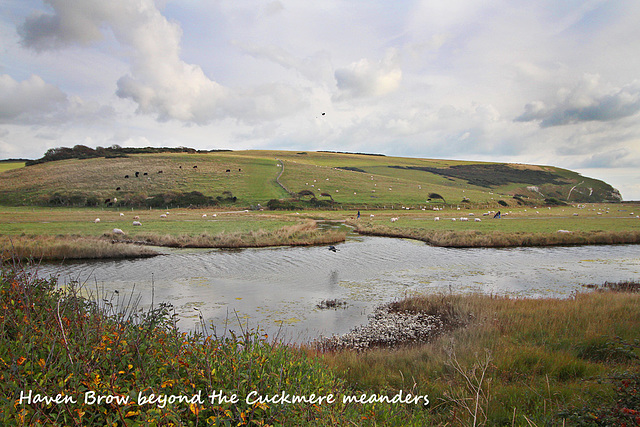 Haven Brow beyond the Cuckmere meanders - 21.10.2016