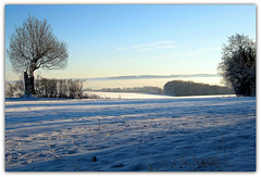 The Vale of Pickering in winter, North Yorkshire