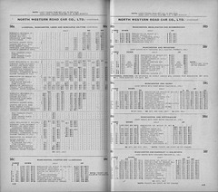 Pages 118/119 of the 'Roadway Motor Coach Timetable' 1932