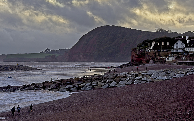 Stormy Sidmouth, Devon