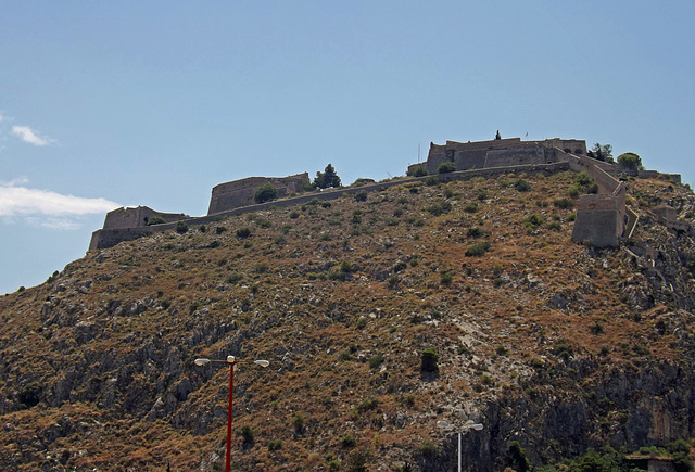 Palamidi Fortress from the Napflion Waterfront, June 2014