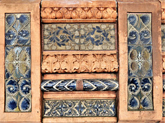 doulton lambeth   c19 faience window sill detail of doulton's pottery factory by r. stark wilkinson 1878